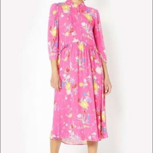 GHOST floral pink Polly dress